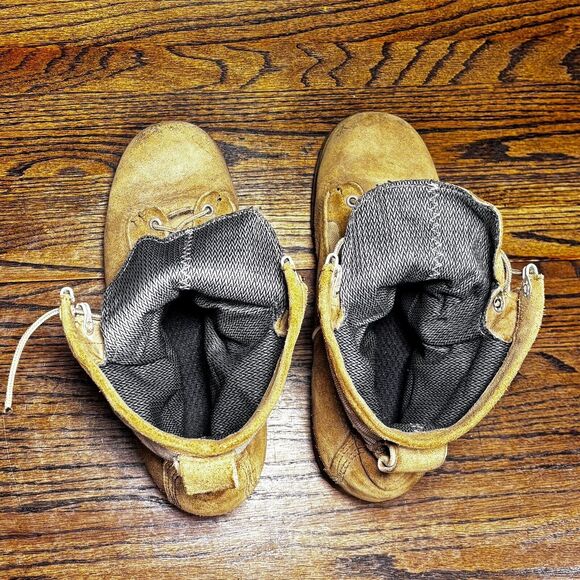 Vintage Wellco Desert Tan Leather Tactical Combat Boots USGI Men’s 8.5 Wide - Picture 6 of 8